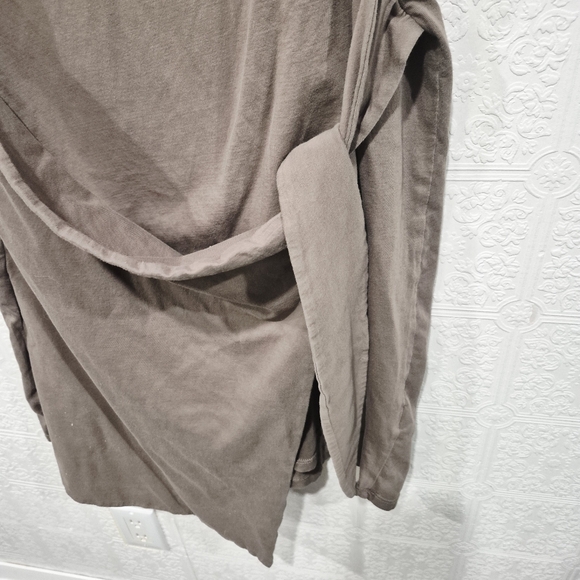 Rails Edie Canteen Cotton Tshirt Short Sleeve Wrap Front Dress - Picture 2 of 7